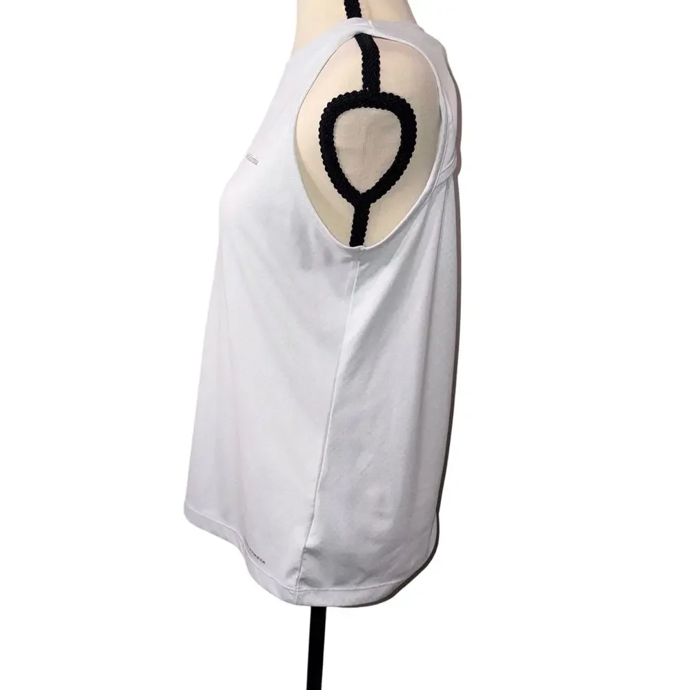 Columbia Activewear Performance Bogata Bay Technical White Tank Top M - Picture 4 of 9